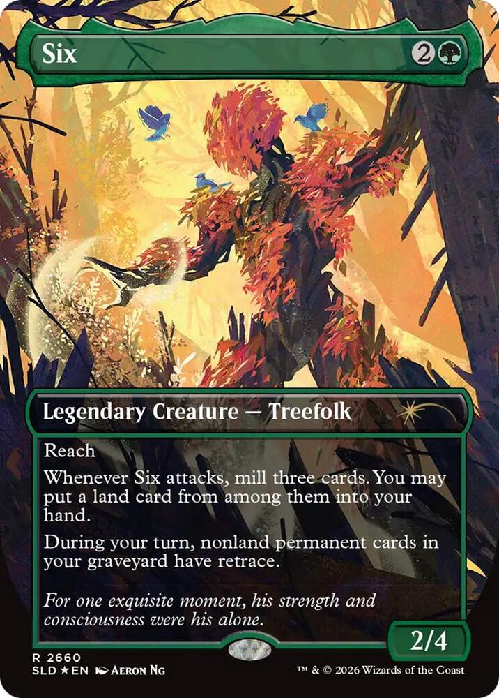 Six 2660 card from Secret Lair Drop Series