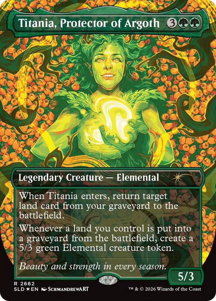 Titania, Protector of Argoth 2662 card from Secret Lair Drop Series