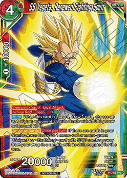 SS Vegeta, Renewed Fighting Spirit (Ultra-Bout Series Tournament Pack Vol.3) P-754 card from Tournament Promotion Cards