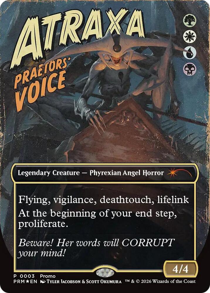 Atraxa, Praetors' Voice 3 card from MagicFest Cards