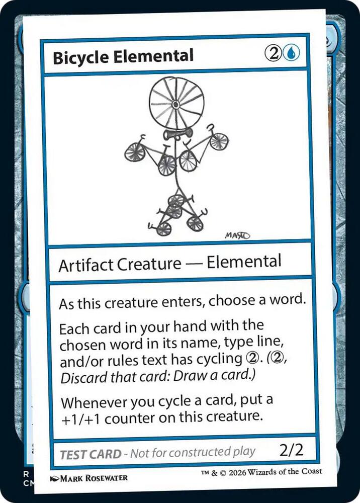Bicycle Elemental card from Mystery Booster: Convention Edition Exclusives