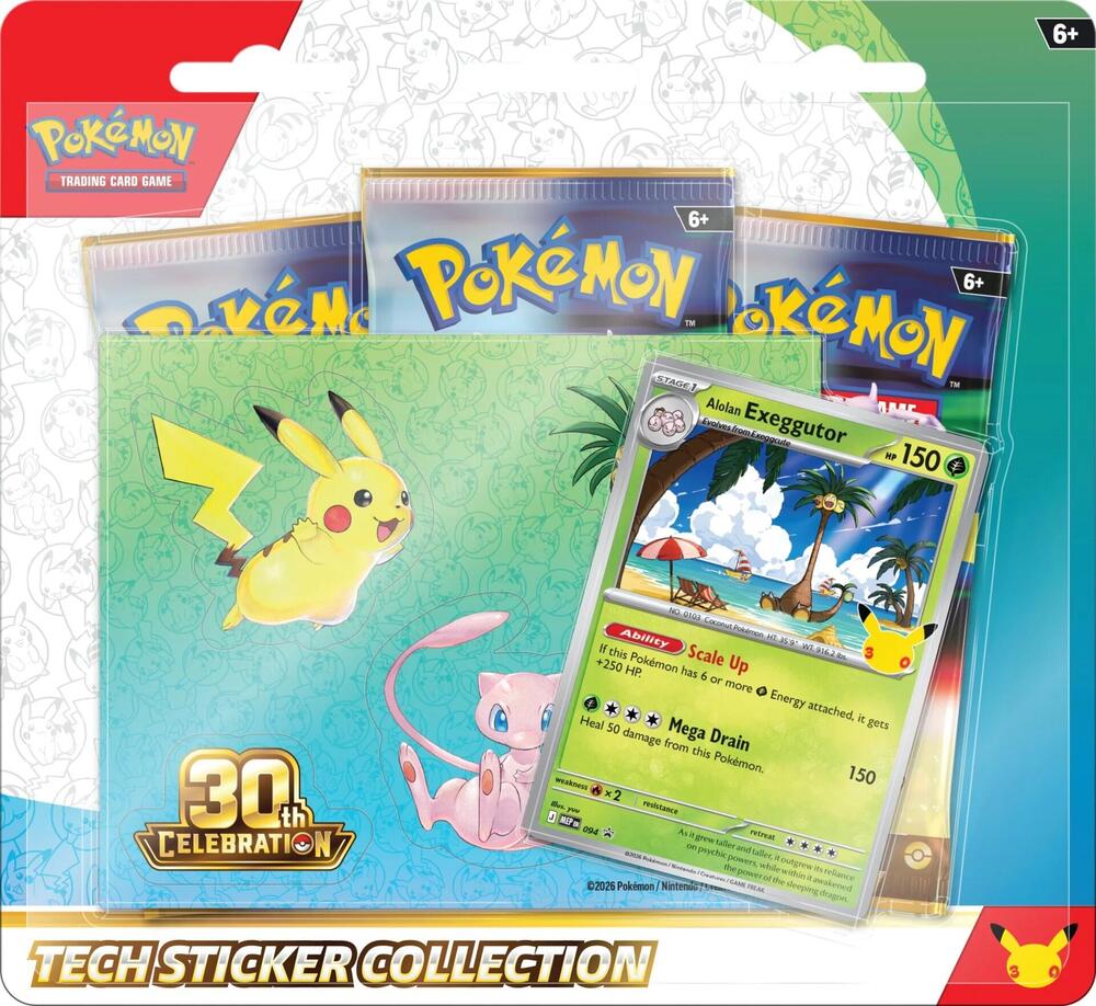 30th Celebration Tech Sticker Collection [Alolan Exeggutor] card from ME: 30th Celebration