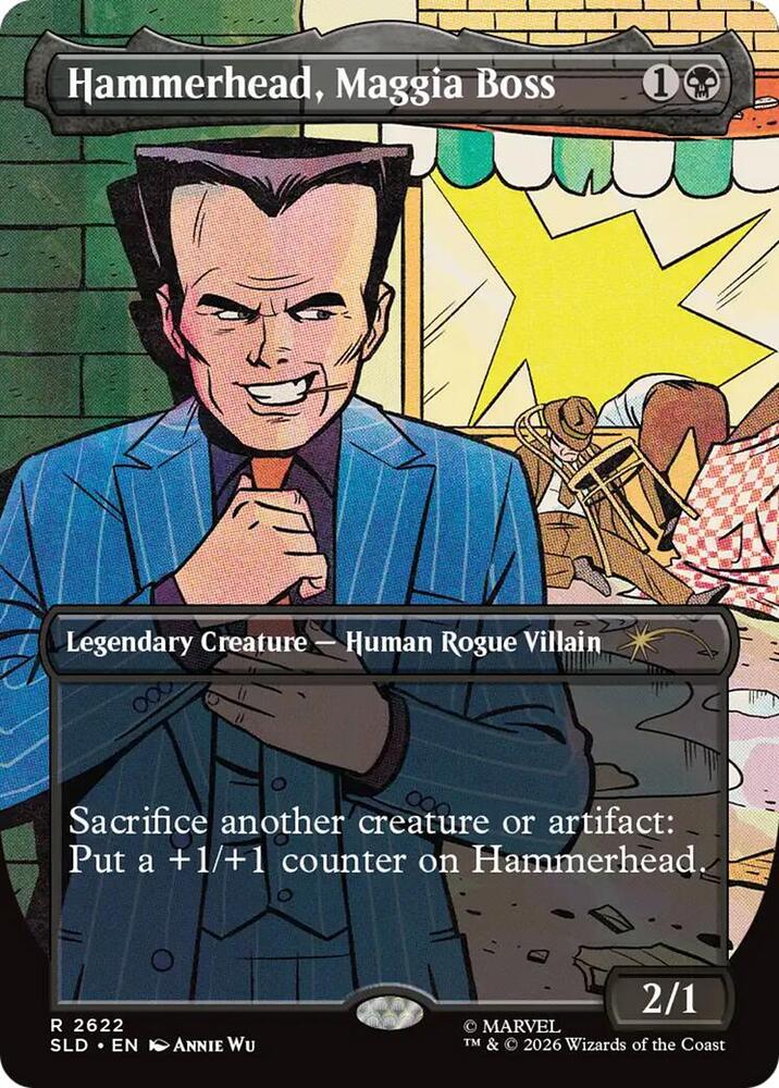 Hammerhead, Maggia Boss 2622 card from Secret Lair Drop Series