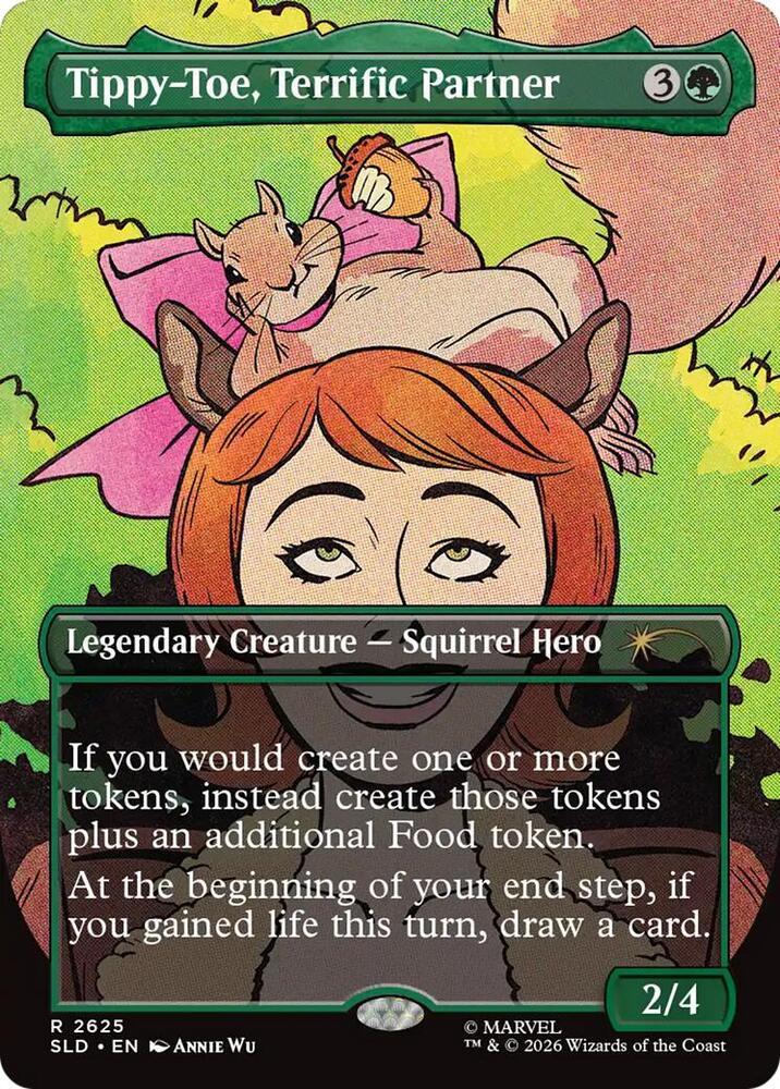 Tippy-Toe, Terrific Partner 2625 card from Secret Lair Drop Series