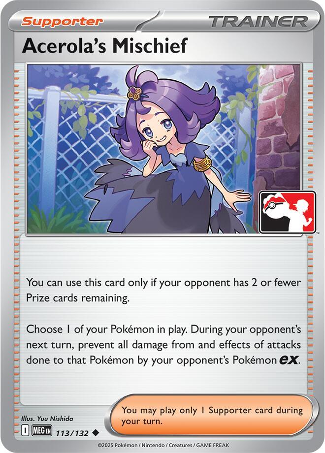 Acerola's Mischief 113/132 card from Prize Pack Series Cards