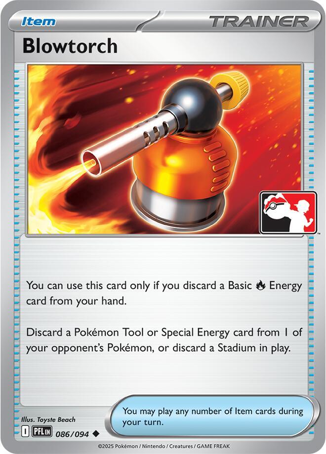 Blowtorch 086/094 card from Prize Pack Series Cards