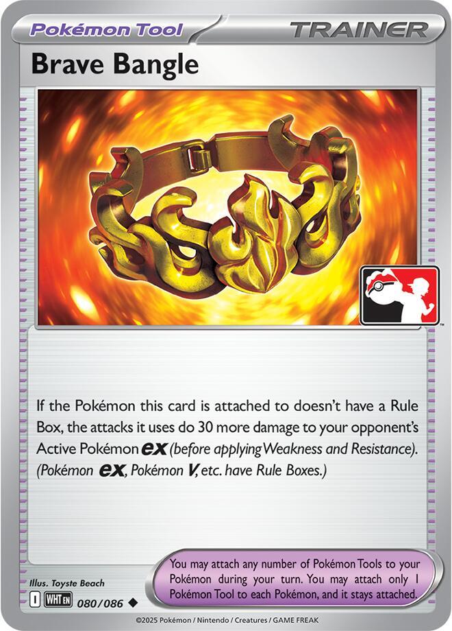 Brave Bangle (Cosmos Holo) 080/086 card from Prize Pack Series Cards