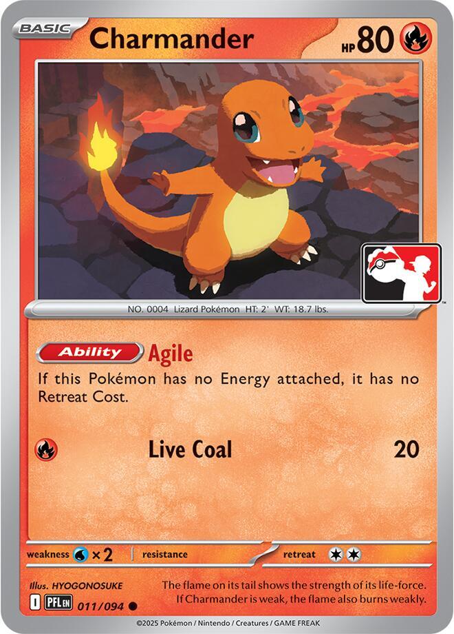 Charmander 011/094 card from Prize Pack Series Cards