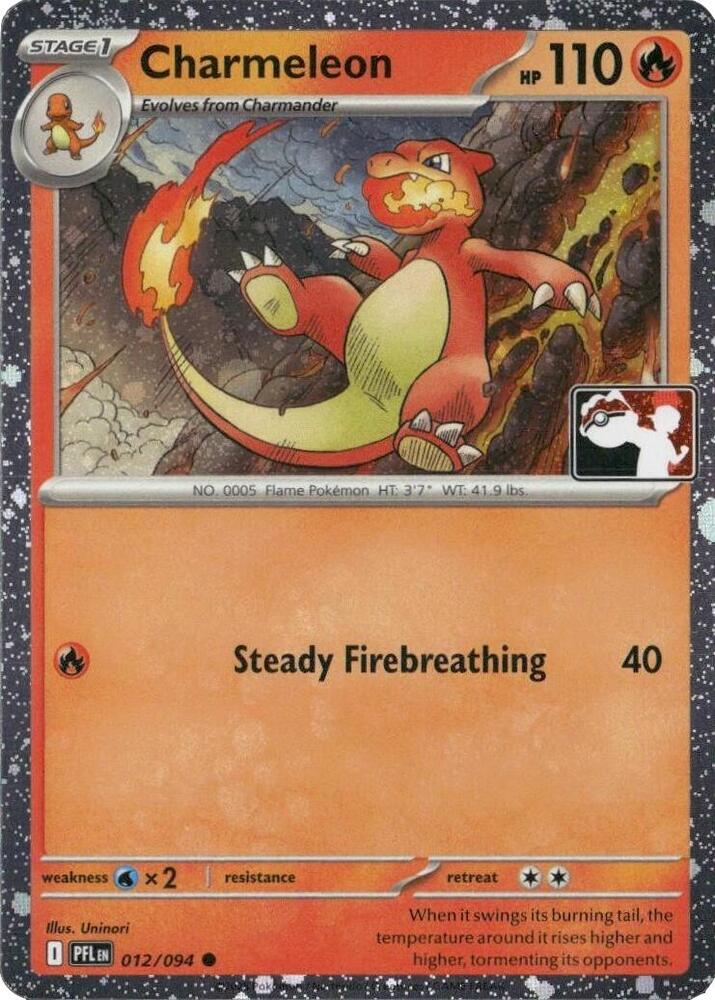 Charmeleon (Cosmos Holo) 012/094 card from Prize Pack Series Cards