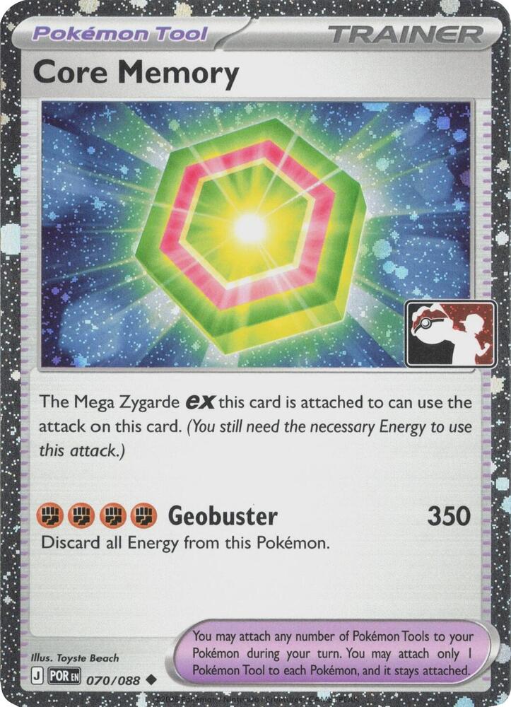 Core Memory (Cosmos Holo) 070/088 card from Prize Pack Series Cards