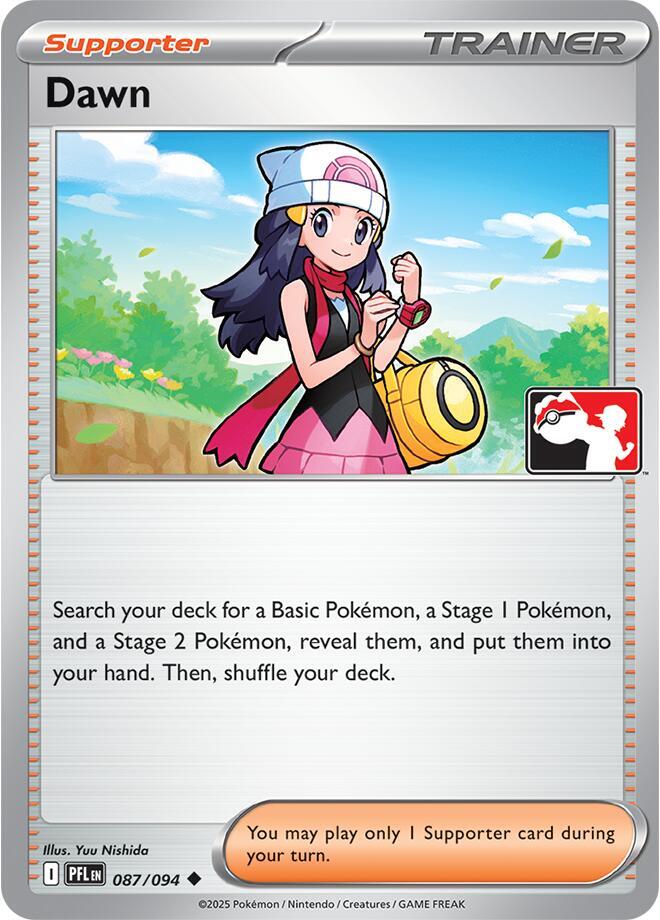 Dawn 087/094 card from Prize Pack Series Cards