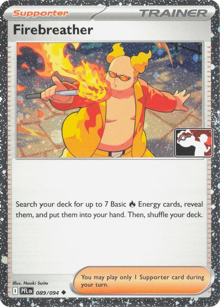 Firebreather (Cosmos Holo) 089/094 card from Prize Pack Series Cards