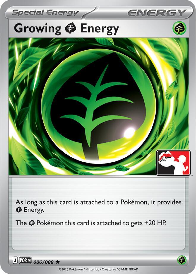 Growing Grass Energy 086/088 card from Prize Pack Series Cards