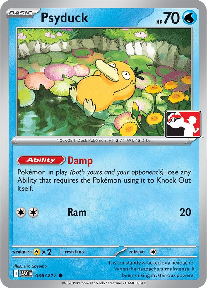 Psyduck 039/217 card from Prize Pack Series Cards