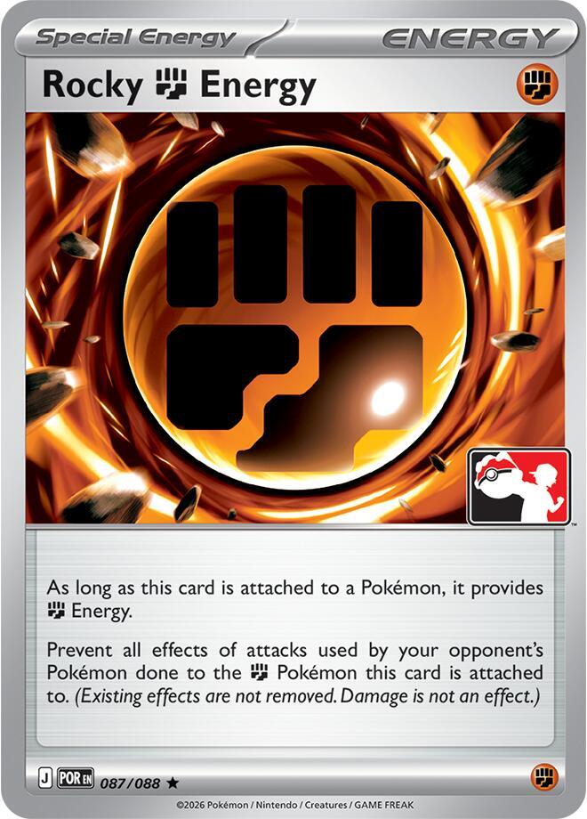 Rocky Fighting Energy 087/088 card from Prize Pack Series Cards