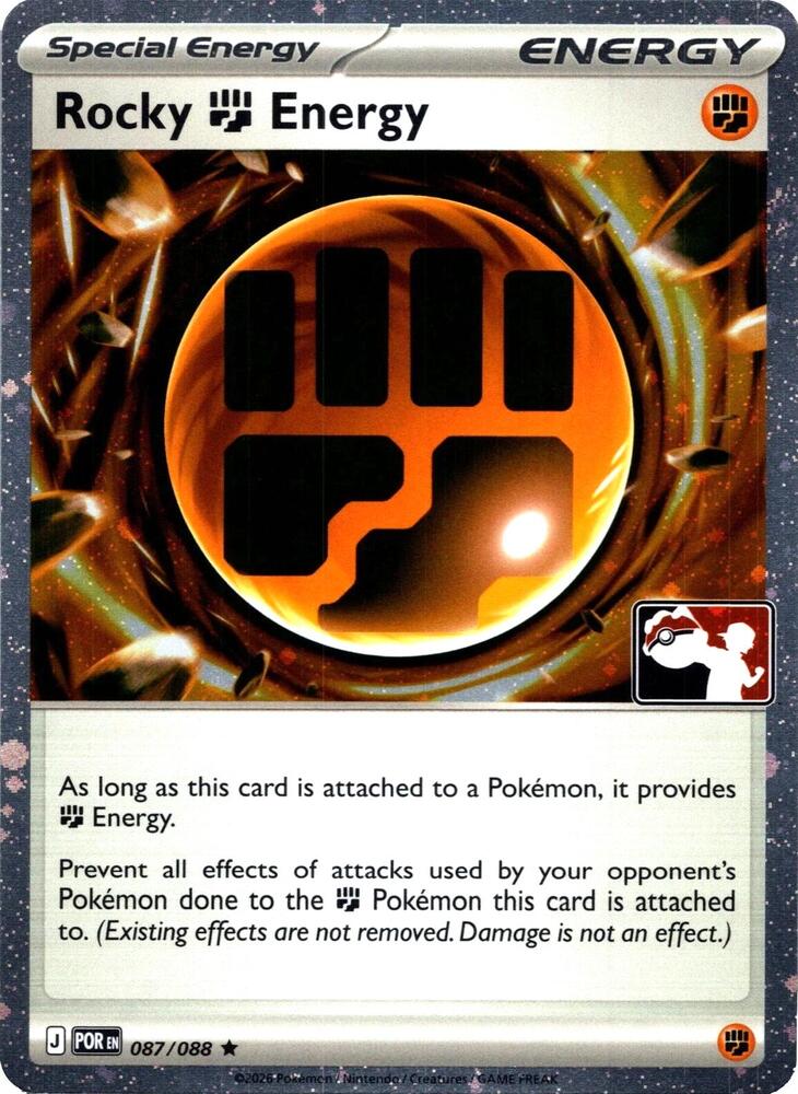 Rocky Fighting Energy (Cosmos Holo) 087/088 card from Prize Pack Series Cards