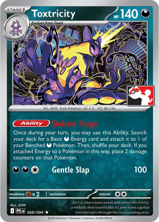Toxtricity 068/094 card from Prize Pack Series Cards