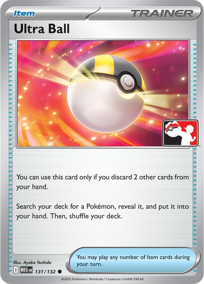Ultra Ball 131/132 card from Prize Pack Series Cards