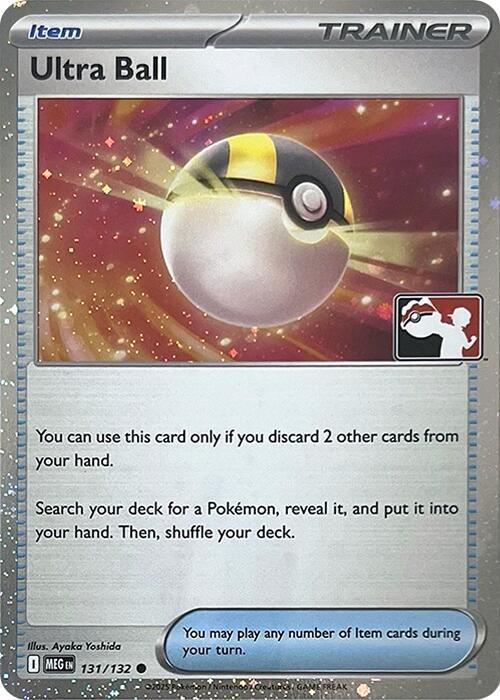 Ultra Ball (Cosmos Holo) 131/132 card from Prize Pack Series Cards