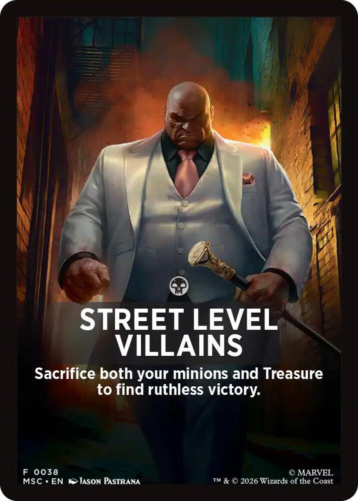 Street Level Villains Theme Card 38 card from Commander: Marvel Super Heroes