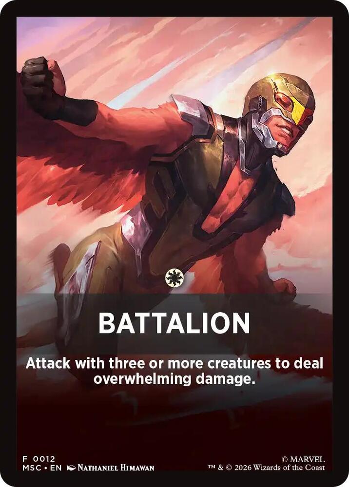 Battalion Theme Card 12 card from Commander: Marvel Super Heroes