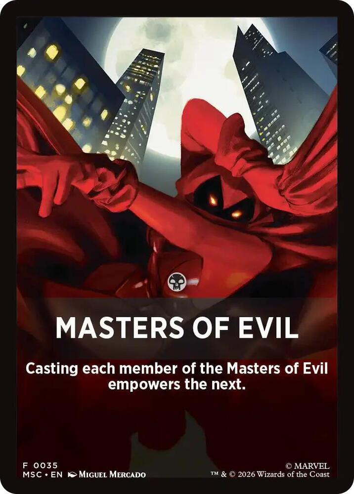 Masters of Evil Theme Card 35 card from Commander: Marvel Super Heroes