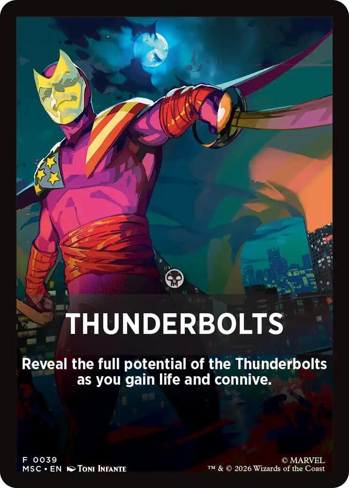 Thunderbolts Theme Card 39 card from Commander: Marvel Super Heroes