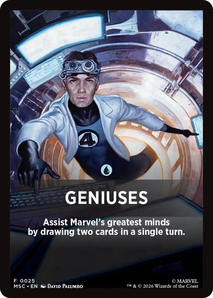 Geniuses Theme Card 25 card from Commander: Marvel Super Heroes