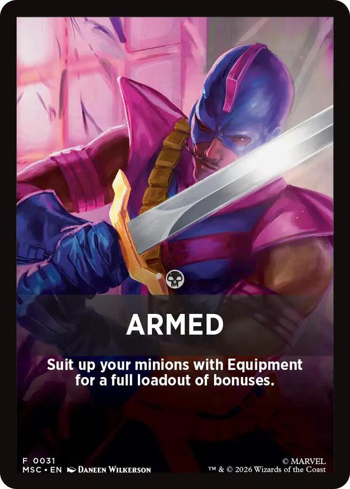 Armed Theme Card 31 card from Commander: Marvel Super Heroes