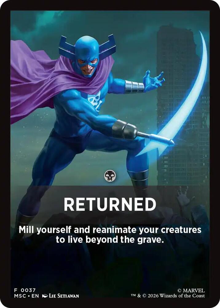 Returned Theme Card 37 card from Commander: Marvel Super Heroes