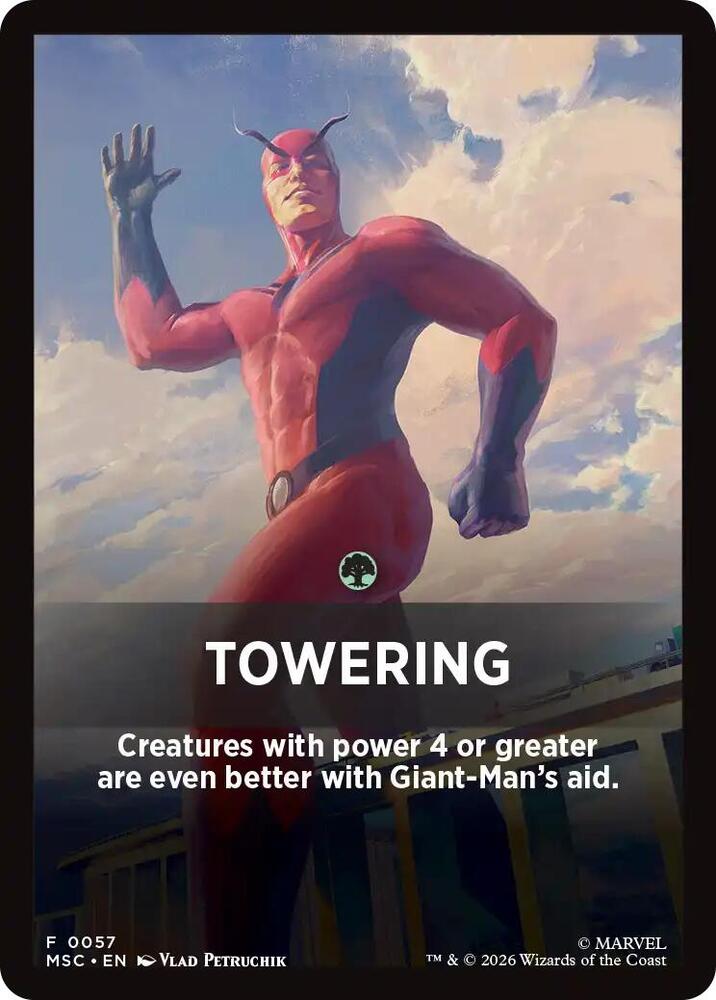 Towering Theme Card 57 card from Commander: Marvel Super Heroes