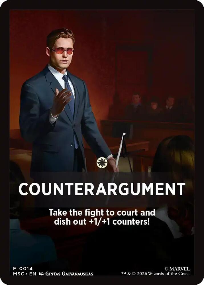 Counterargument Theme Card 14 card from Commander: Marvel Super Heroes