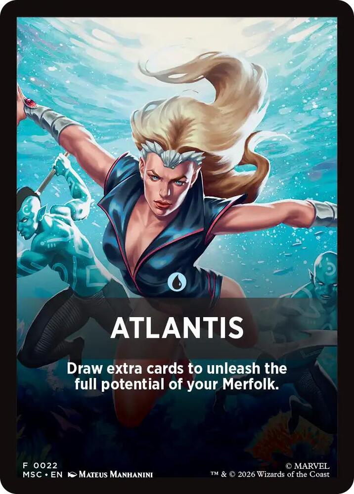 Atlantis Theme Card 22 card from Commander: Marvel Super Heroes