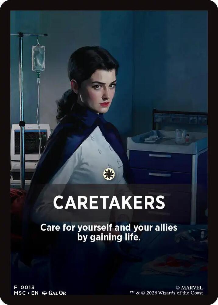 Caretakers Theme Card 13 card from Commander: Marvel Super Heroes