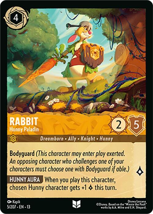 Rabbit - Hunny Paladin 5/204 card from Attack of the Vine!
