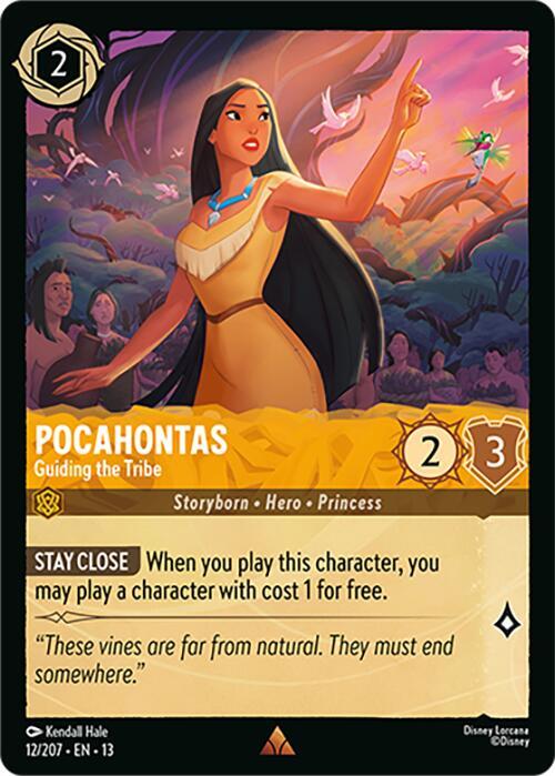 Pocahontas - Guiding the Tribe 12/204 card from Attack of the Vine!
