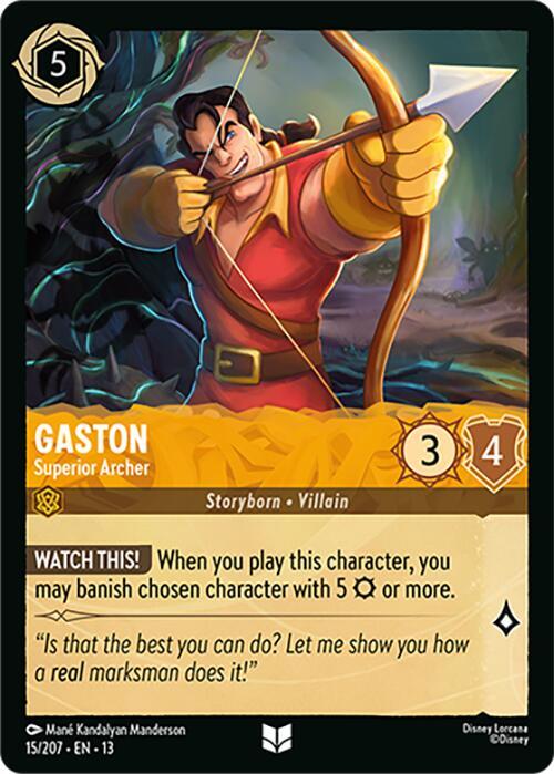 Gaston - Superior Archer 15/204 card from Attack of the Vine!
