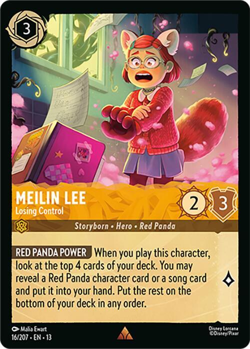 Meilin Lee - Losing Control 16/204 card from Attack of the Vine!
