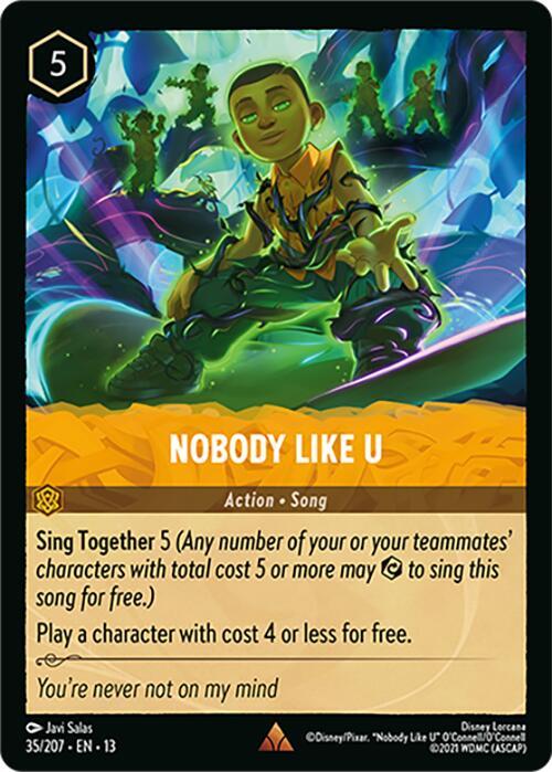 Nobody Like U 35/204 card from Attack of the Vine!