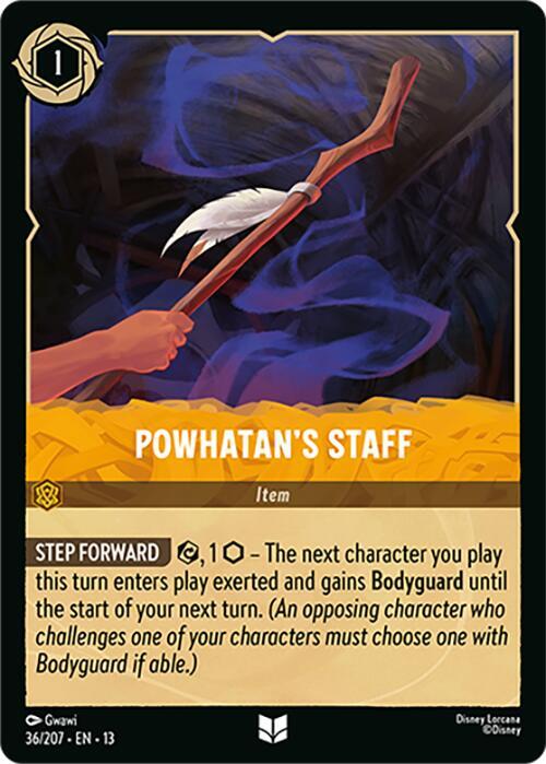 Powhatan's Staff 36/204 card from Attack of the Vine!