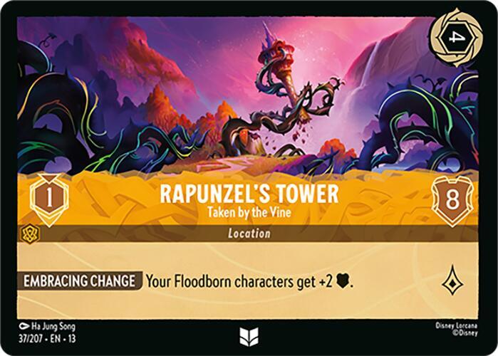 Rapunzel's Tower - Taken by the Vine 37/204 card from Attack of the Vine!