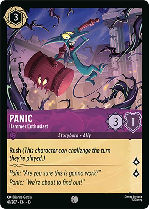Panic - Hammer Enthusiast 41/204 card from Attack of the Vine!