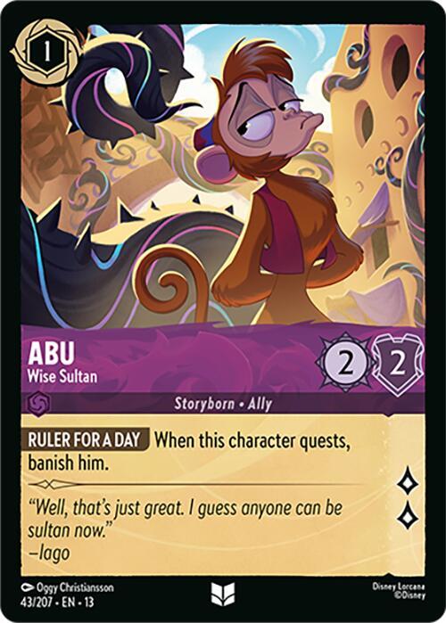 Abu - Wise Sultan 43/204 card from Attack of the Vine!