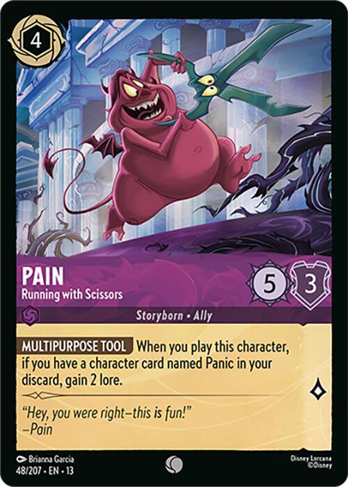 Pain - Running with Scissors 48/204 card from Attack of the Vine!