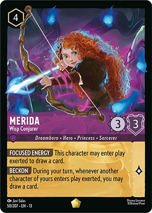 Merida - Wisp Conjurer 50/204 card from Attack of the Vine!