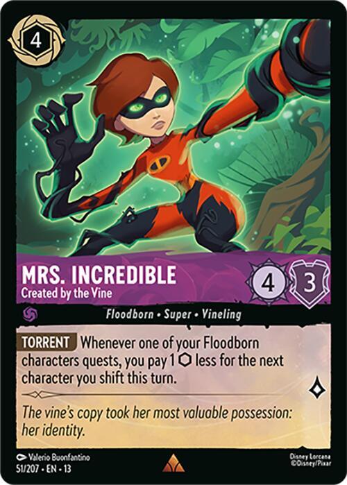 Mrs. Incredible - Created by the Vine 51/204 card from Attack of the Vine!