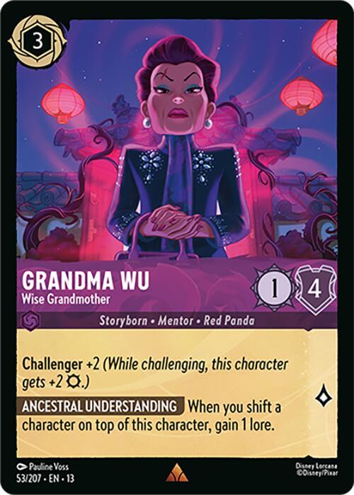 Grandma Wu - Wise Grandmother 53/204 card from Attack of the Vine!