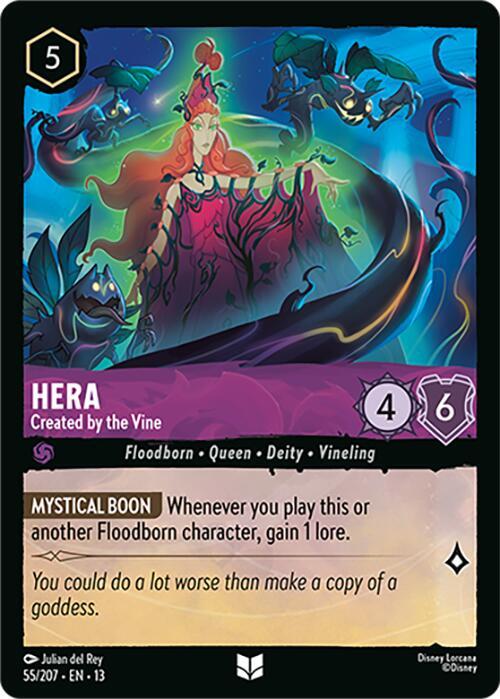 Hera - Created by the Vine 55/204 card from Attack of the Vine!