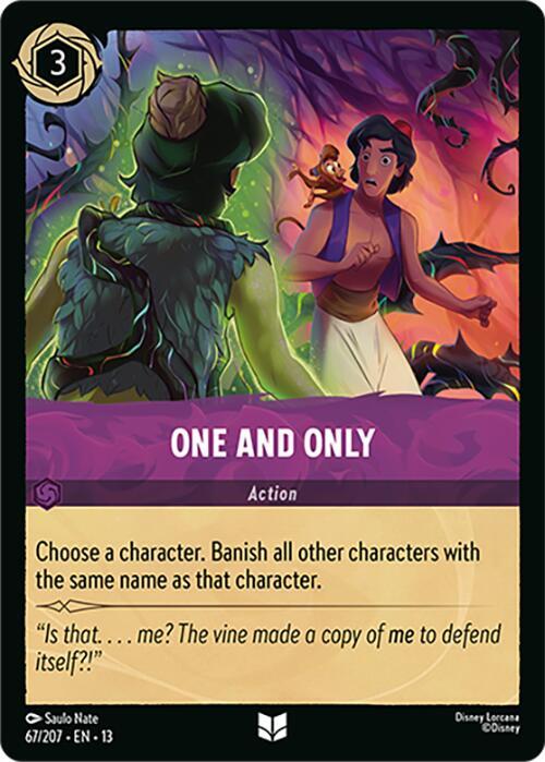 One and Only 67/204 card from Attack of the Vine!