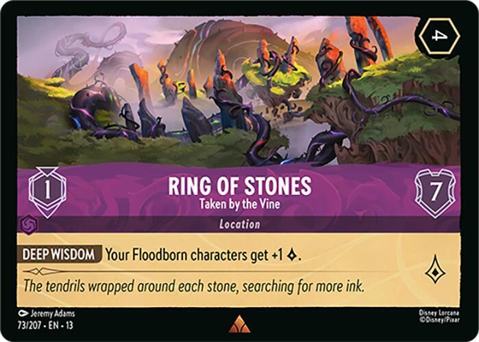 Ring of Stones - Taken by the Vine 73/204 card from Attack of the Vine!
